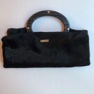 Kate spade pony hair clutch